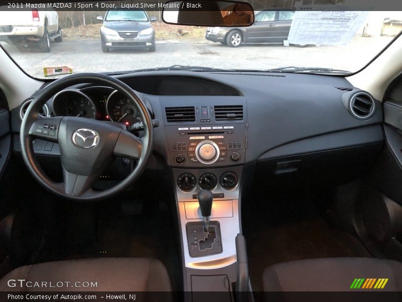 Liquid Silver Metallic / Black 2011 Mazda MAZDA3 i Sport 4 Door
