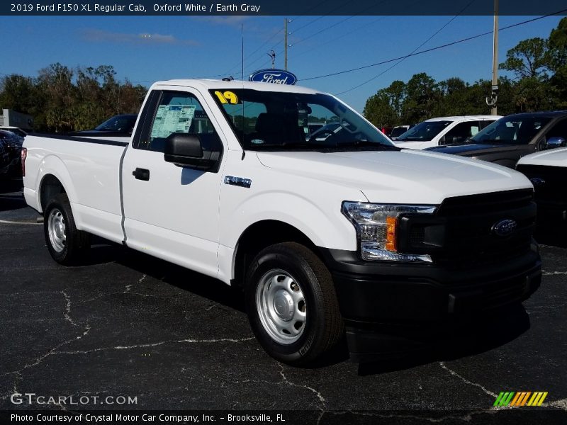 Oxford White / Earth Gray 2019 Ford F150 XL Regular Cab