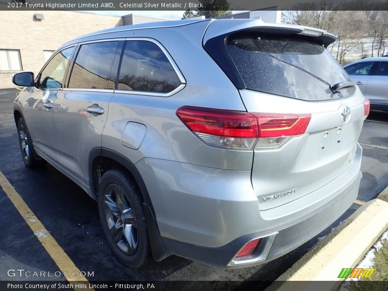Celestial Silver Metallic / Black 2017 Toyota Highlander Limited AWD
