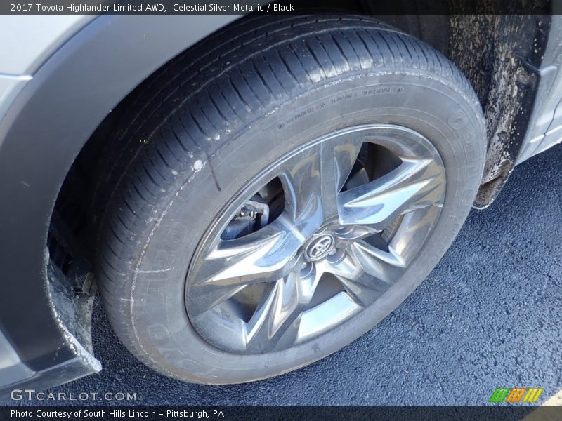 Celestial Silver Metallic / Black 2017 Toyota Highlander Limited AWD