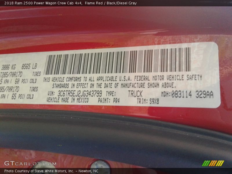 Flame Red / Black/Diesel Gray 2018 Ram 2500 Power Wagon Crew Cab 4x4