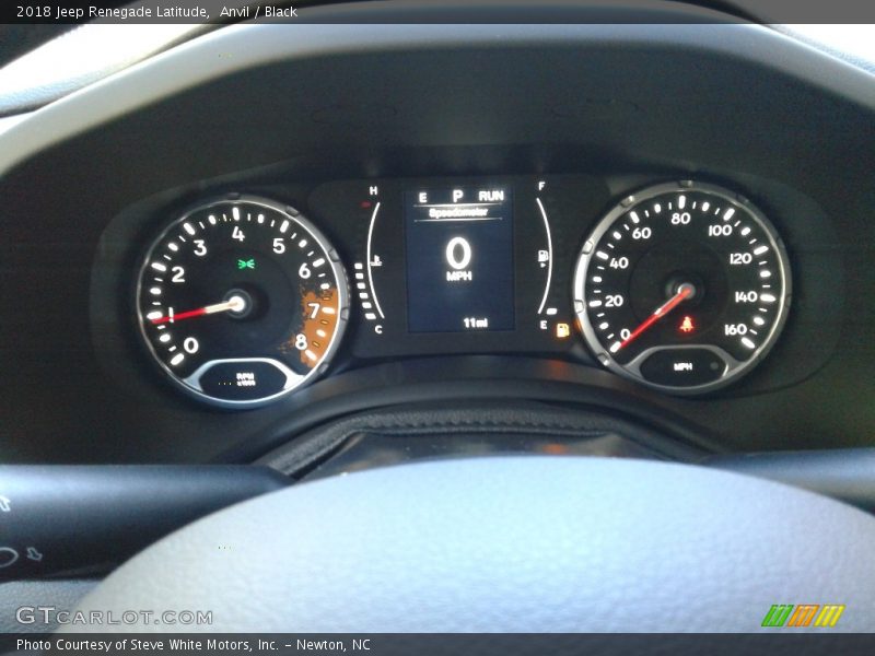 Anvil / Black 2018 Jeep Renegade Latitude