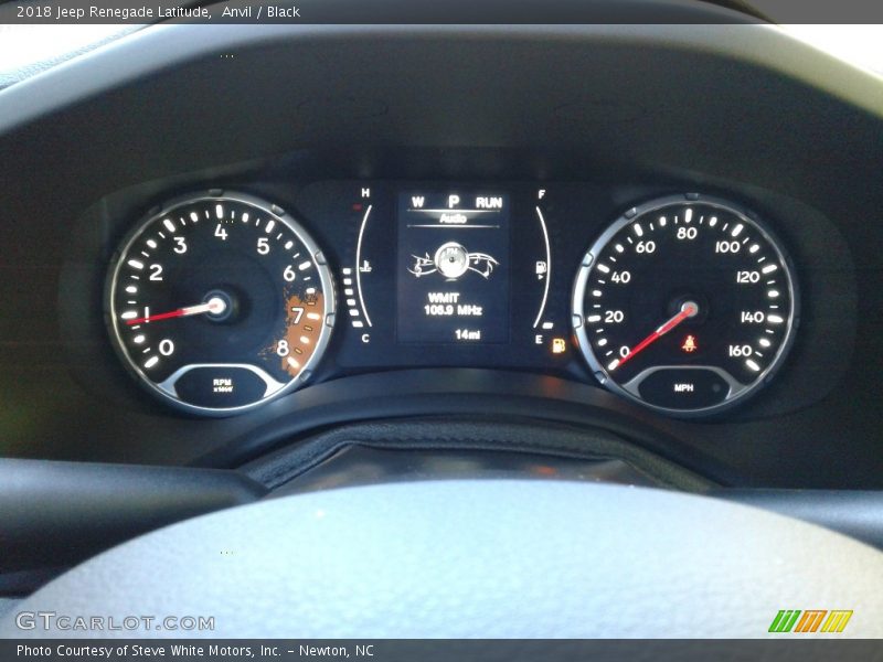 Anvil / Black 2018 Jeep Renegade Latitude