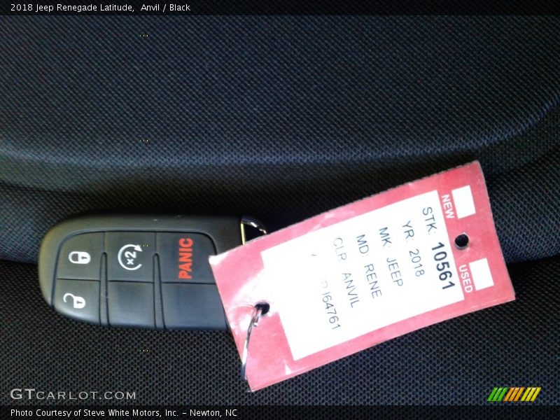 Anvil / Black 2018 Jeep Renegade Latitude