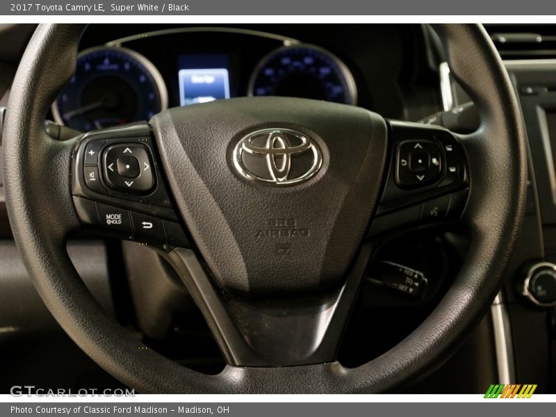 Super White / Black 2017 Toyota Camry LE