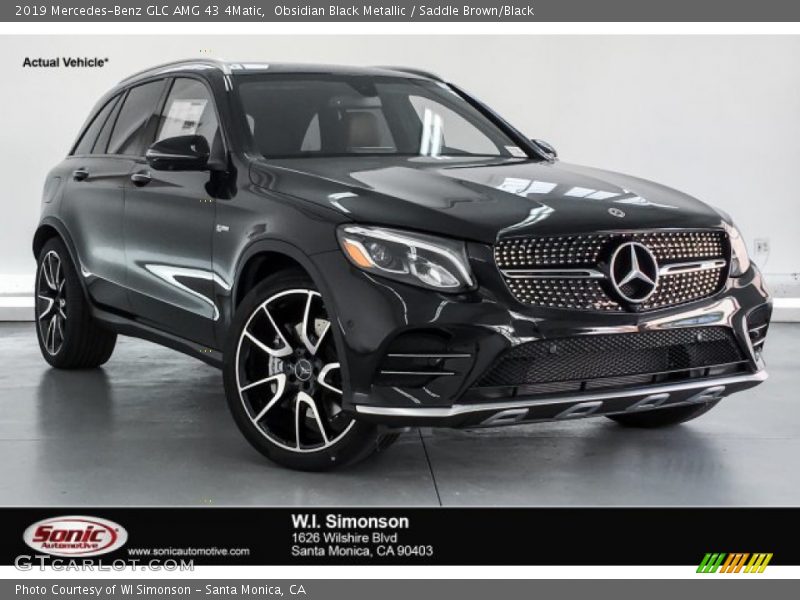 Obsidian Black Metallic / Saddle Brown/Black 2019 Mercedes-Benz GLC AMG 43 4Matic