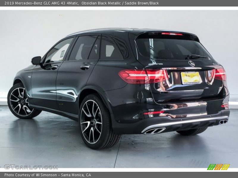 Obsidian Black Metallic / Saddle Brown/Black 2019 Mercedes-Benz GLC AMG 43 4Matic