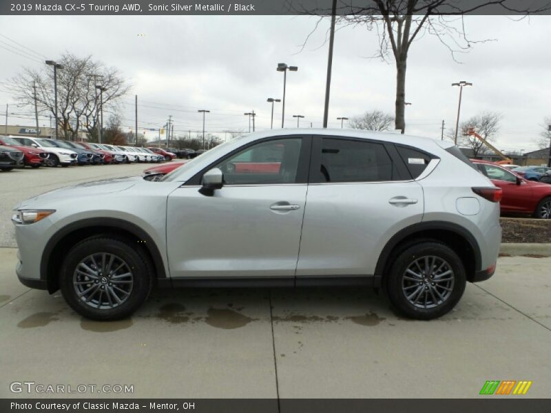 Sonic Silver Metallic / Black 2019 Mazda CX-5 Touring AWD