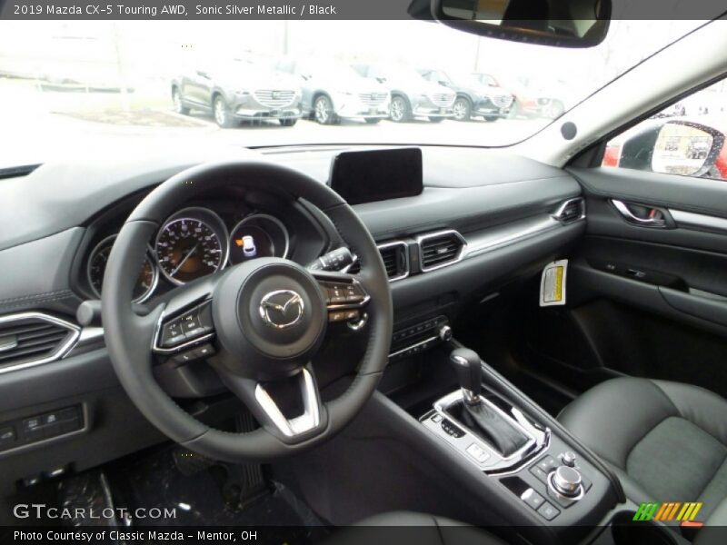 Sonic Silver Metallic / Black 2019 Mazda CX-5 Touring AWD