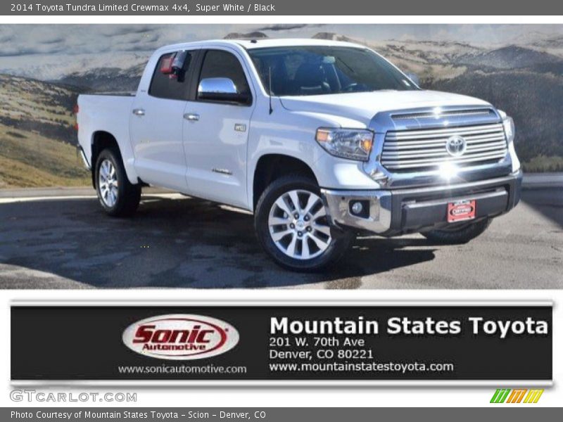 Super White / Black 2014 Toyota Tundra Limited Crewmax 4x4