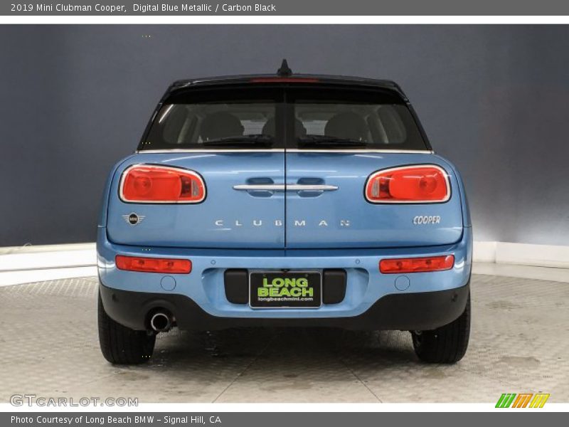 Digital Blue Metallic / Carbon Black 2019 Mini Clubman Cooper