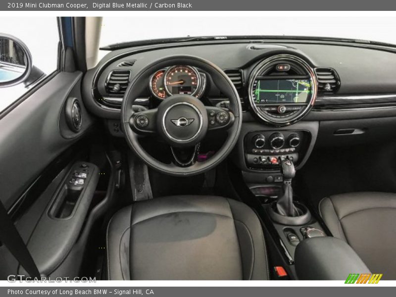 Digital Blue Metallic / Carbon Black 2019 Mini Clubman Cooper