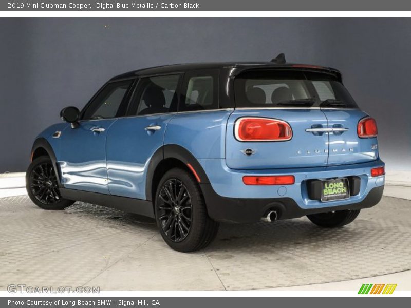 Digital Blue Metallic / Carbon Black 2019 Mini Clubman Cooper