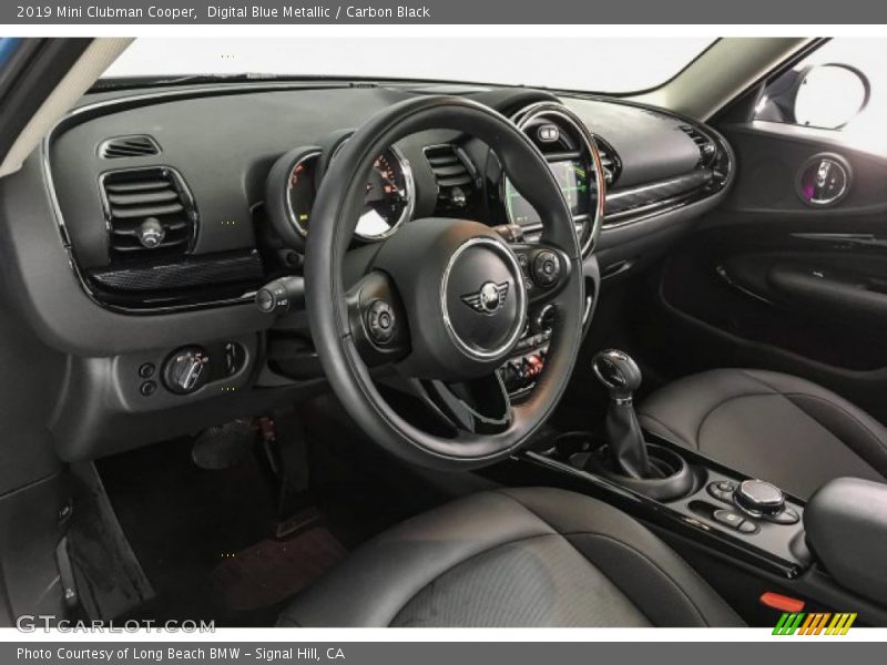 Digital Blue Metallic / Carbon Black 2019 Mini Clubman Cooper