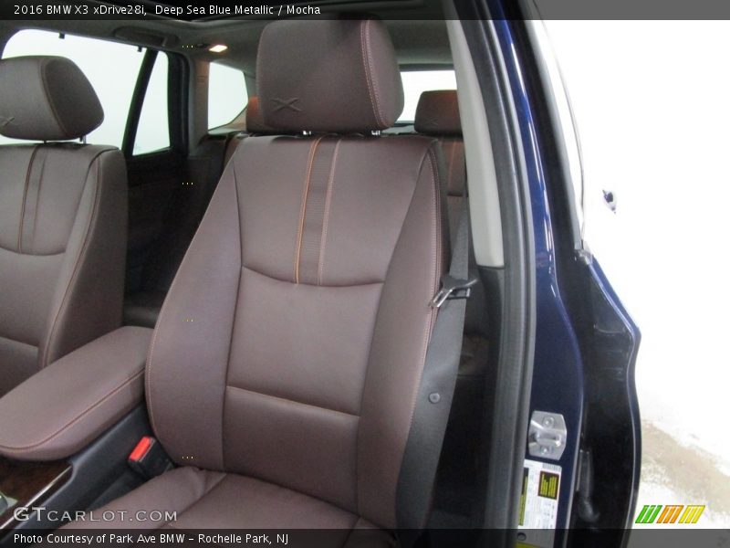 Deep Sea Blue Metallic / Mocha 2016 BMW X3 xDrive28i
