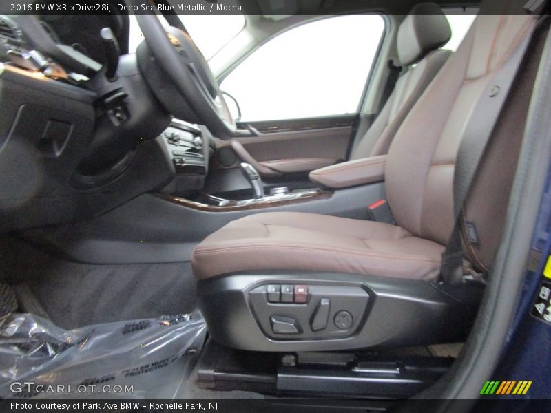 Deep Sea Blue Metallic / Mocha 2016 BMW X3 xDrive28i