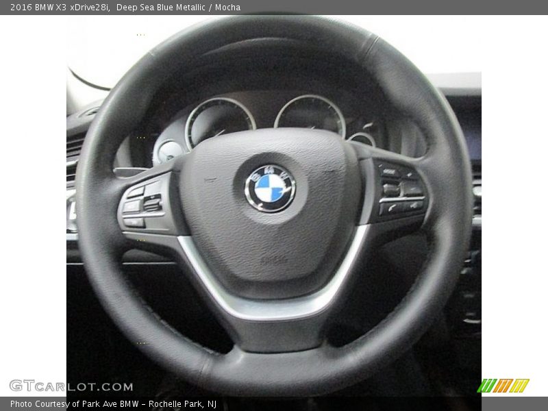 Deep Sea Blue Metallic / Mocha 2016 BMW X3 xDrive28i