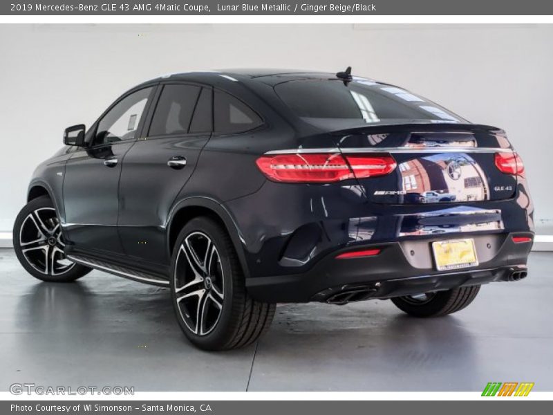 Lunar Blue Metallic / Ginger Beige/Black 2019 Mercedes-Benz GLE 43 AMG 4Matic Coupe