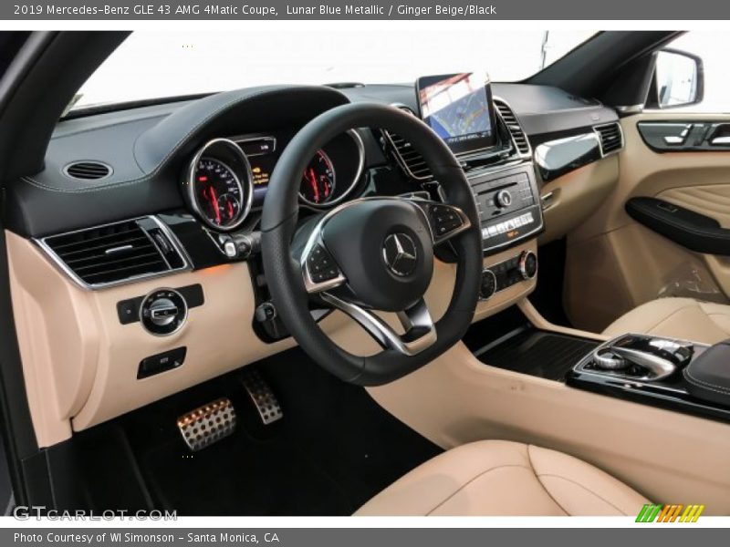 Lunar Blue Metallic / Ginger Beige/Black 2019 Mercedes-Benz GLE 43 AMG 4Matic Coupe