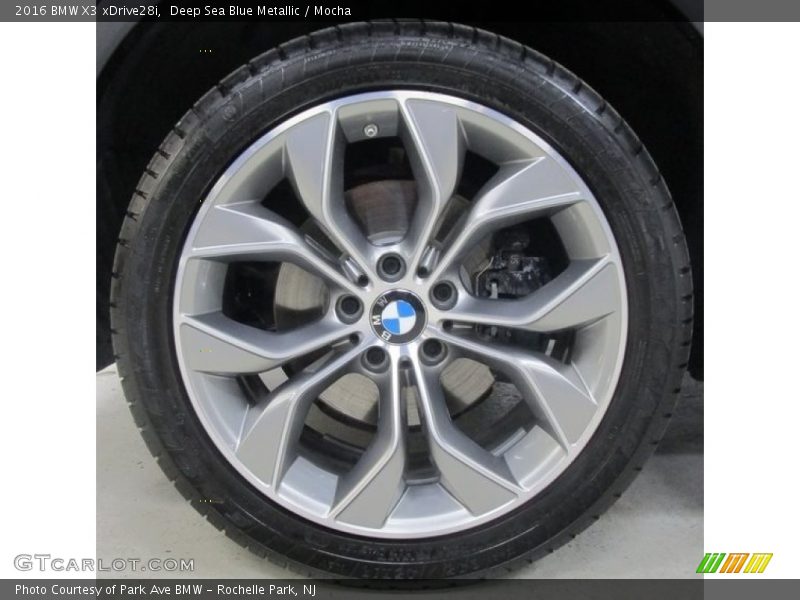Deep Sea Blue Metallic / Mocha 2016 BMW X3 xDrive28i
