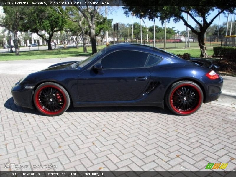 Midnight Blue Metallic / Sand Beige 2007 Porsche Cayman S