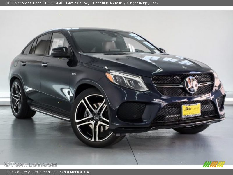 Lunar Blue Metallic / Ginger Beige/Black 2019 Mercedes-Benz GLE 43 AMG 4Matic Coupe