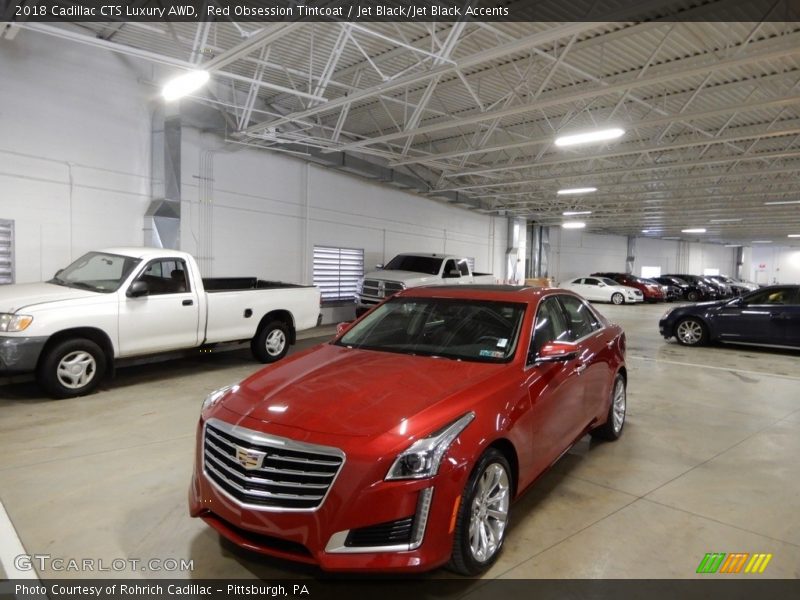 Red Obsession Tintcoat / Jet Black/Jet Black Accents 2018 Cadillac CTS Luxury AWD