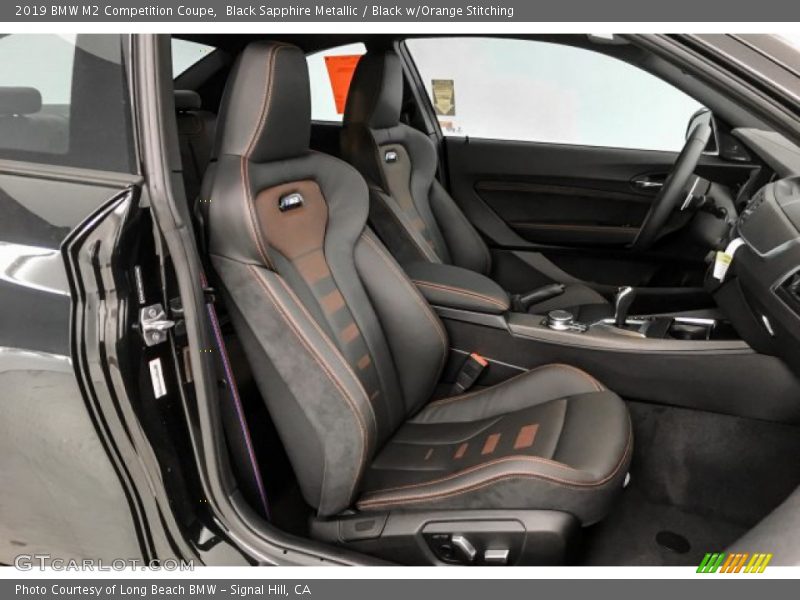  2019 M2 Competition Coupe Black w/Orange Stitching Interior