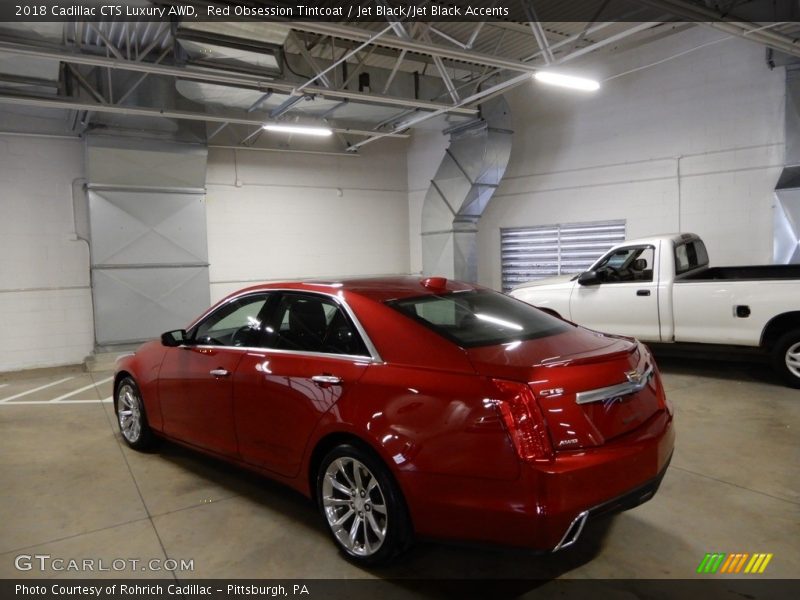 Red Obsession Tintcoat / Jet Black/Jet Black Accents 2018 Cadillac CTS Luxury AWD