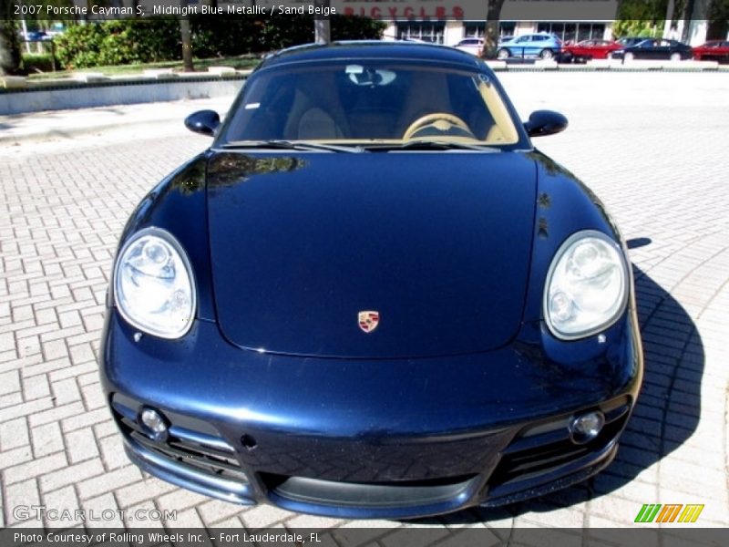 Midnight Blue Metallic / Sand Beige 2007 Porsche Cayman S