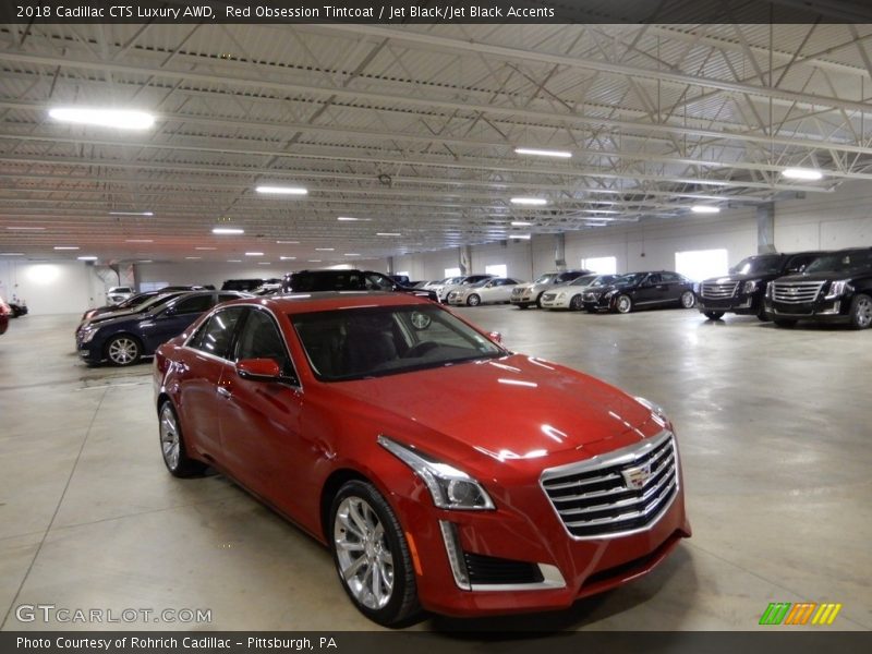 Red Obsession Tintcoat / Jet Black/Jet Black Accents 2018 Cadillac CTS Luxury AWD