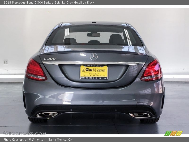 Selenite Grey Metallic / Black 2018 Mercedes-Benz C 300 Sedan