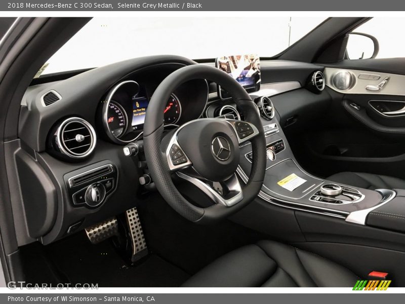 Selenite Grey Metallic / Black 2018 Mercedes-Benz C 300 Sedan