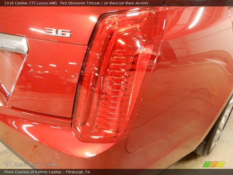 Red Obsession Tintcoat / Jet Black/Jet Black Accents 2018 Cadillac CTS Luxury AWD