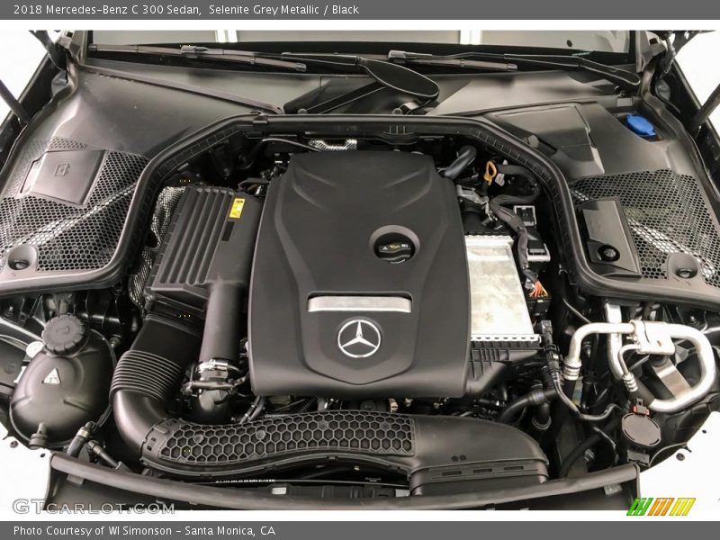 Selenite Grey Metallic / Black 2018 Mercedes-Benz C 300 Sedan