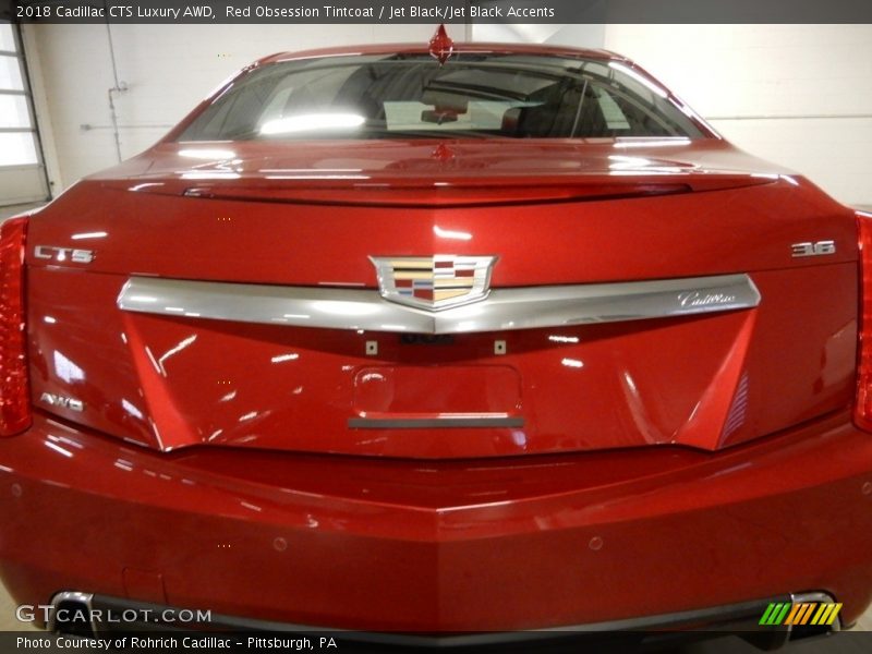 Red Obsession Tintcoat / Jet Black/Jet Black Accents 2018 Cadillac CTS Luxury AWD