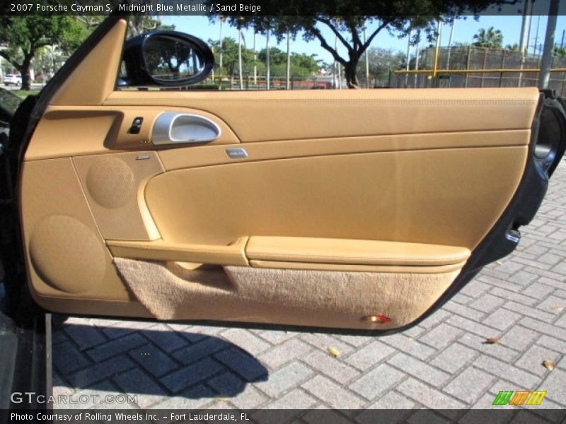 Midnight Blue Metallic / Sand Beige 2007 Porsche Cayman S