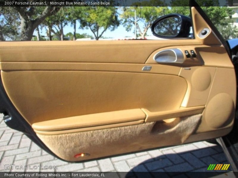 Midnight Blue Metallic / Sand Beige 2007 Porsche Cayman S