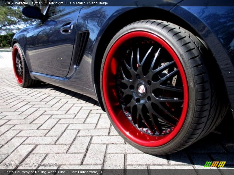 Midnight Blue Metallic / Sand Beige 2007 Porsche Cayman S