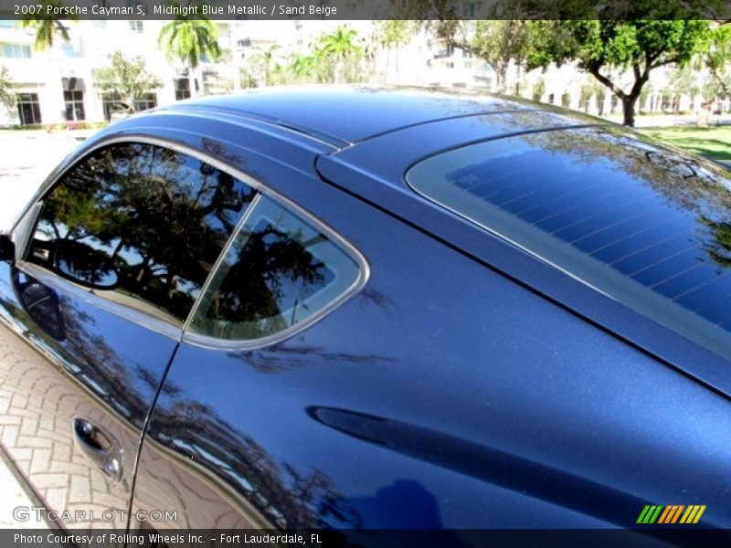 Midnight Blue Metallic / Sand Beige 2007 Porsche Cayman S