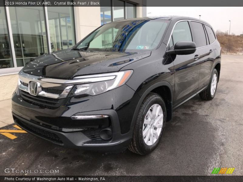 Crystal Black Pearl / Black 2019 Honda Pilot LX AWD