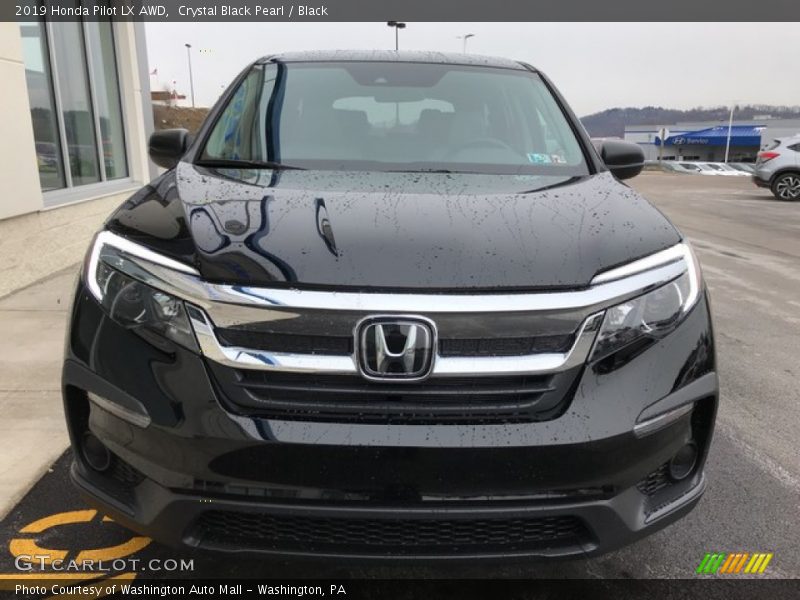 Crystal Black Pearl / Black 2019 Honda Pilot LX AWD