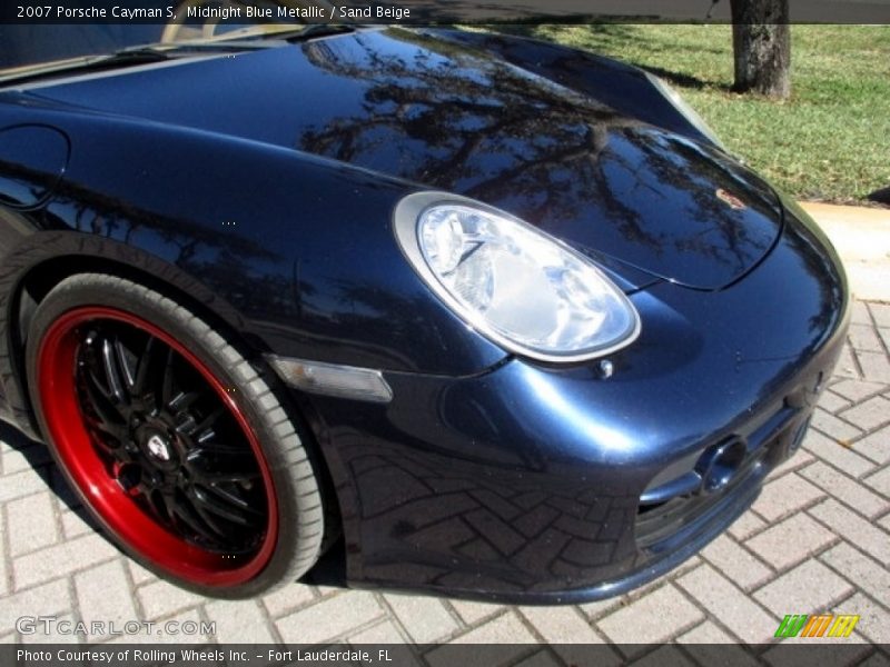 Midnight Blue Metallic / Sand Beige 2007 Porsche Cayman S