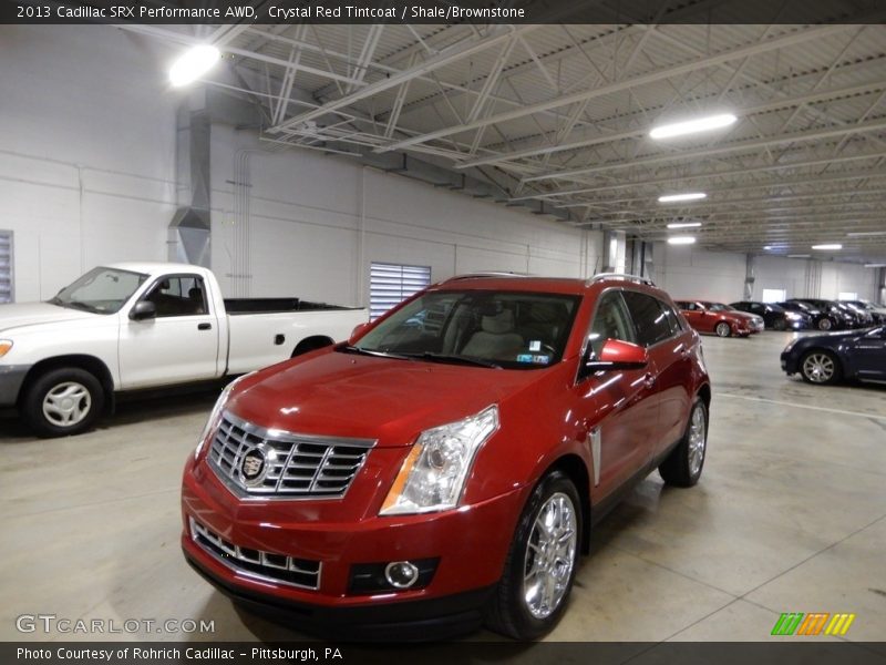Crystal Red Tintcoat / Shale/Brownstone 2013 Cadillac SRX Performance AWD