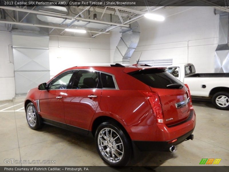 Crystal Red Tintcoat / Shale/Brownstone 2013 Cadillac SRX Performance AWD