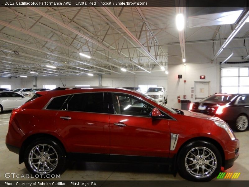 Crystal Red Tintcoat / Shale/Brownstone 2013 Cadillac SRX Performance AWD
