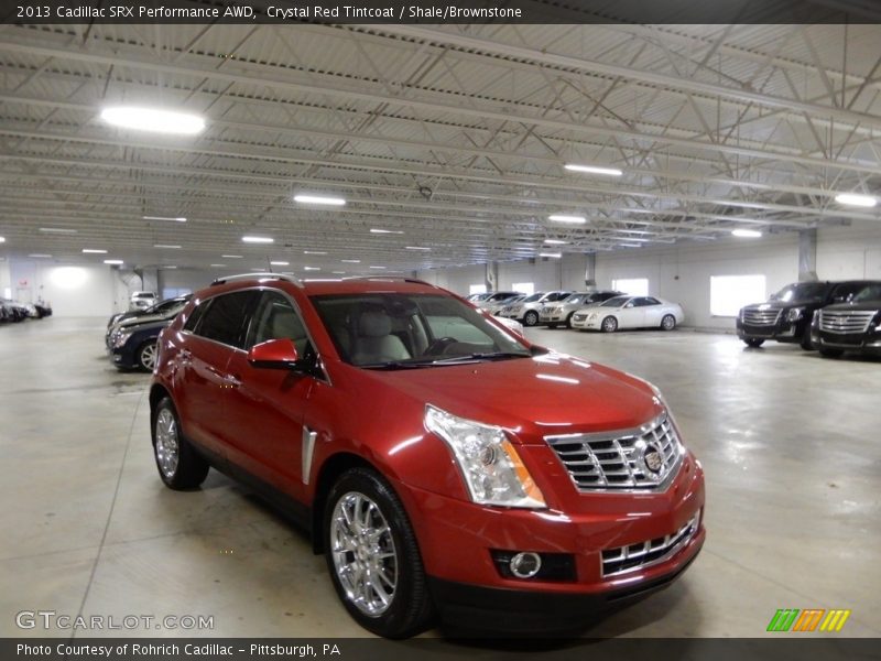 Crystal Red Tintcoat / Shale/Brownstone 2013 Cadillac SRX Performance AWD