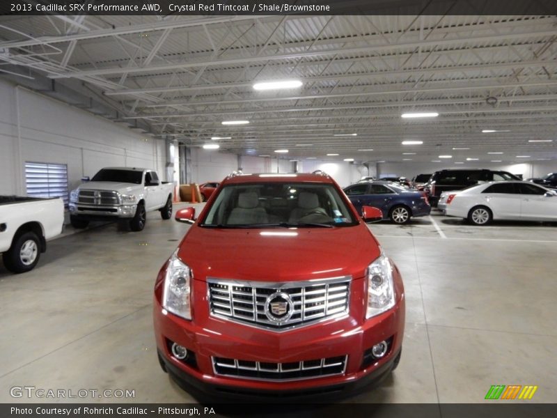 Crystal Red Tintcoat / Shale/Brownstone 2013 Cadillac SRX Performance AWD