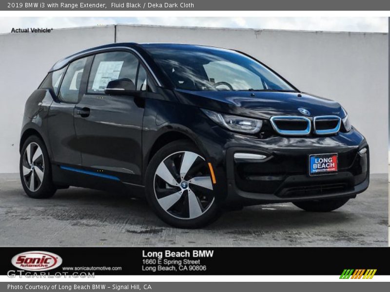 Fluid Black / Deka Dark Cloth 2019 BMW i3 with Range Extender