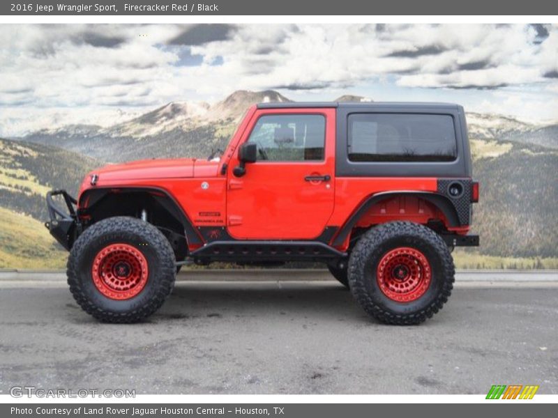 Firecracker Red / Black 2016 Jeep Wrangler Sport